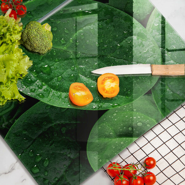 Tampa de parede do fogão a gás Folhas de manjericão