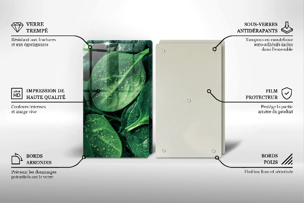 Tampa de parede do fogão a gás Folhas de manjericão