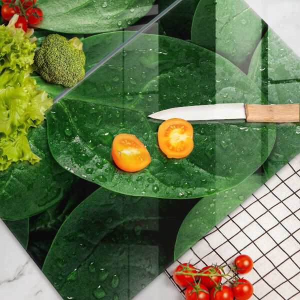 Tampa de parede do fogão a gás Folhas de manjericão