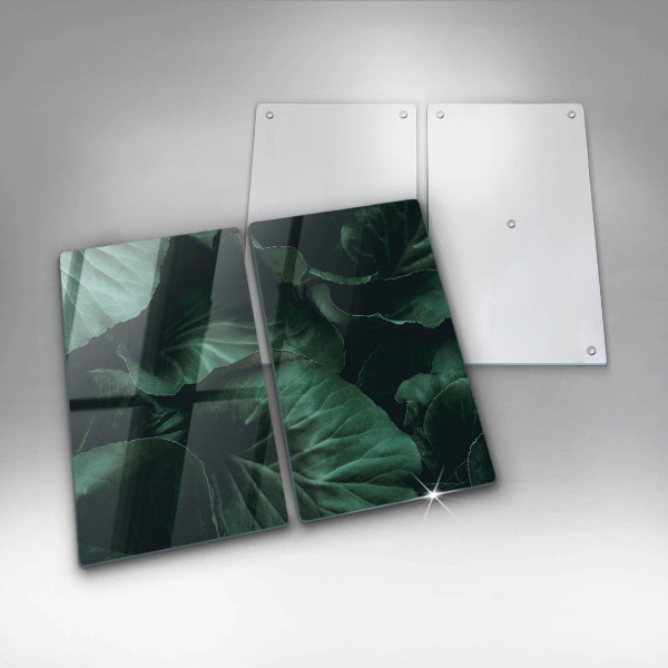 Tampa de parede do fogão a gás Folhas escuras selvagens