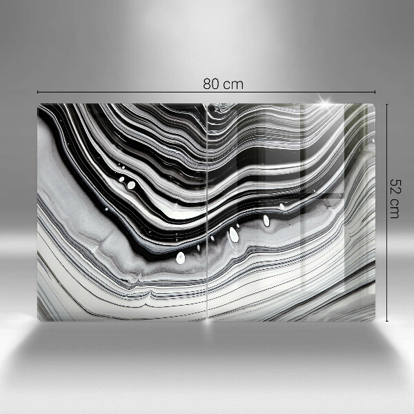 Tampa de parede do fogão a gás Abstração em tinta