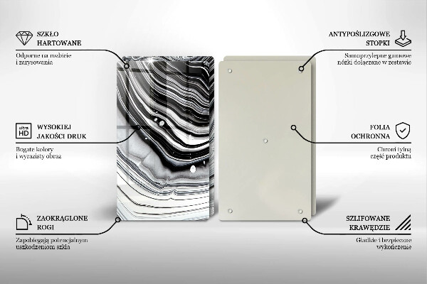 Tampa de parede do fogão a gás Abstração em tinta