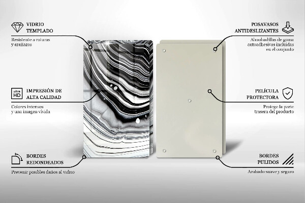 Tampa de parede do fogão a gás Abstração em tinta