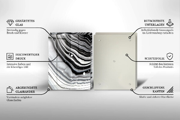 Tampa de parede do fogão a gás Abstração em tinta