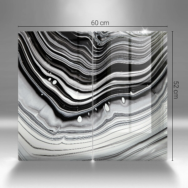 Tampa de parede do fogão a gás Abstração em tinta