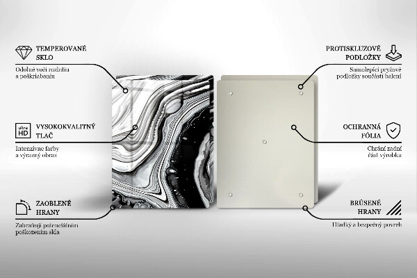 Tampa de parede do fogão a gás Abstração em tinta