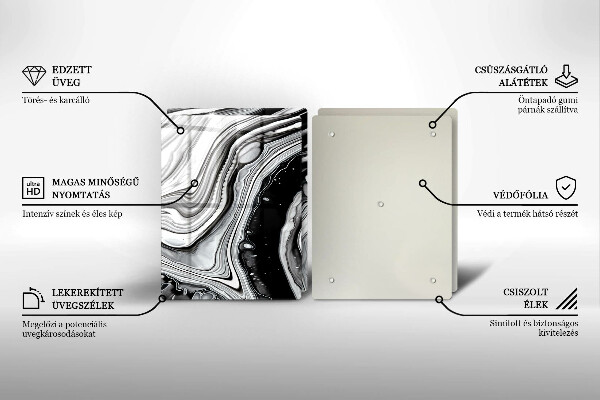 Tampa de parede do fogão a gás Abstração em tinta