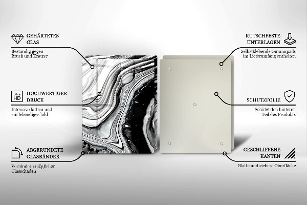 Tampa de parede do fogão a gás Abstração em tinta