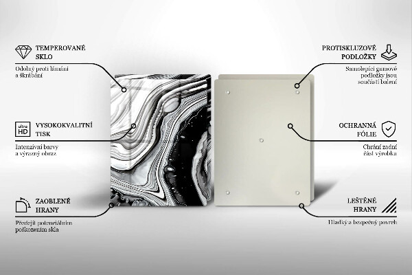 Tampa de parede do fogão a gás Abstração em tinta