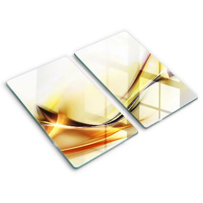 Placa de proteção para o fogão Abstração de linhas de luz