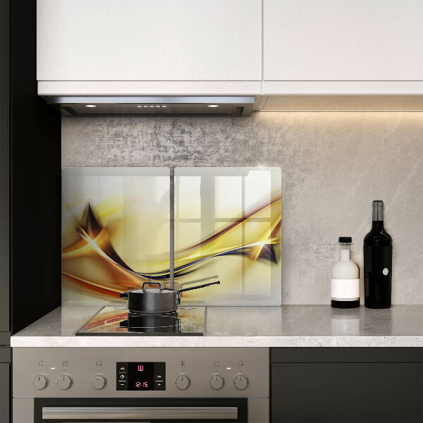 Placa de proteção para o fogão Abstração de linhas de luz