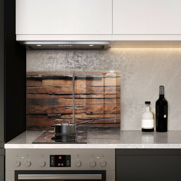 Tampa de parede do fogão a gás Tábuas decorativas de madeira