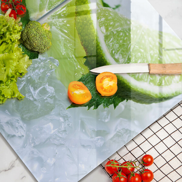 Tampa de parede do fogão a gás Limão, hortelã e gelo