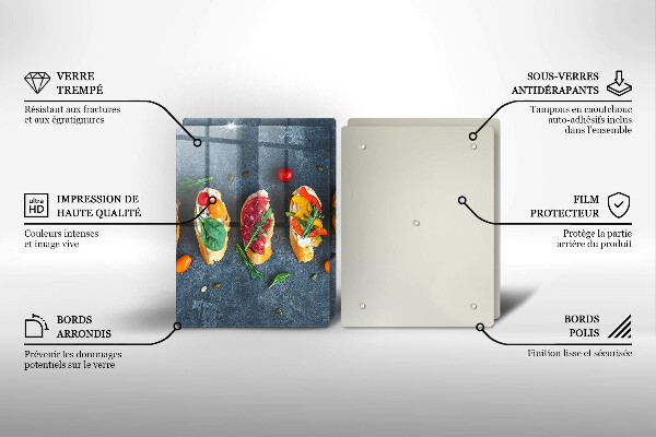 Cobertura de parede do fogão a gás Sanduíches coloridas