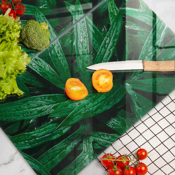 Tampa de parede do fogão a gás Plantas folhas