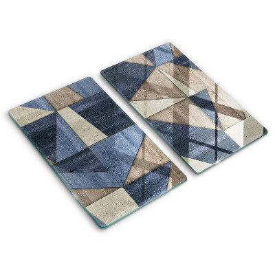 Tampa de parede do fogão a gás Abstração geométrica