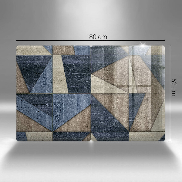 Tampa de parede do fogão a gás Abstração geométrica