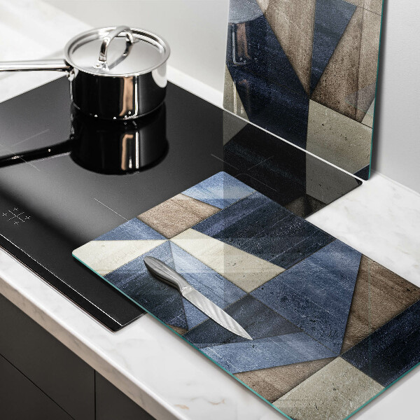 Tampa de parede do fogão a gás Abstração geométrica