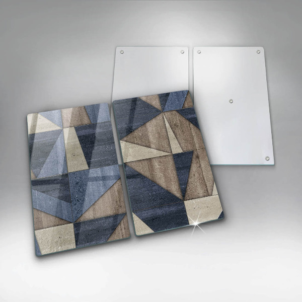 Tampa de parede do fogão a gás Abstração geométrica