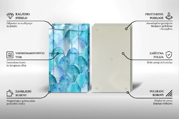 Painel de proteção para cozinhas Casca aquarelada