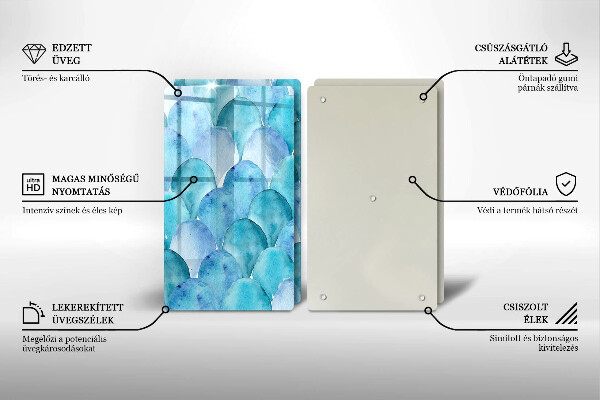 Painel de proteção para cozinhas Casca aquarelada