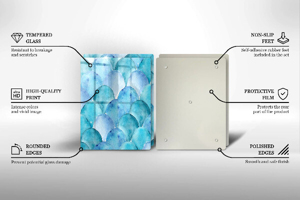 Painel de proteção para cozinhas Casca aquarelada