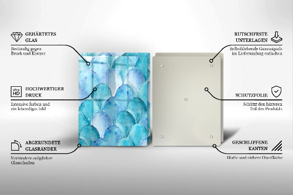 Painel de proteção para cozinhas Casca aquarelada