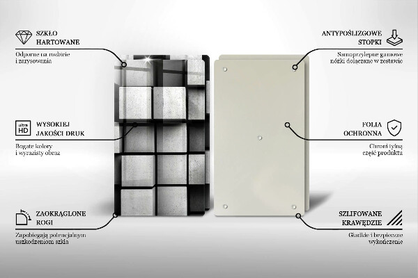 Proteção da parede do fogão a gás Fundo geometria 3D