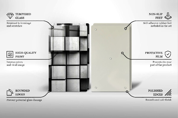 Proteção da parede do fogão a gás Fundo geometria 3D