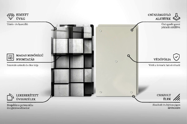 Proteção da parede do fogão a gás Fundo geometria 3D