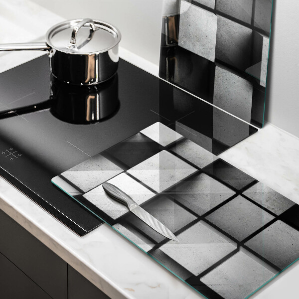 Proteção da parede do fogão a gás Fundo geometria 3D