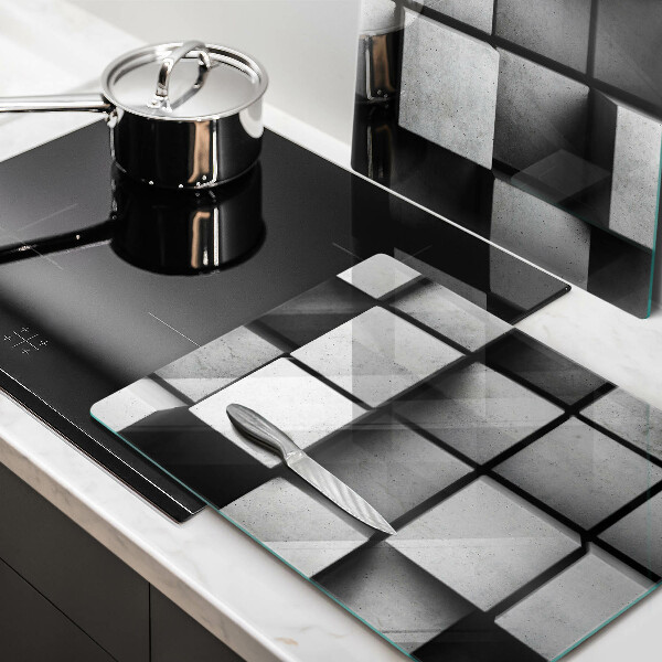 Proteção da parede do fogão a gás Fundo geometria 3D