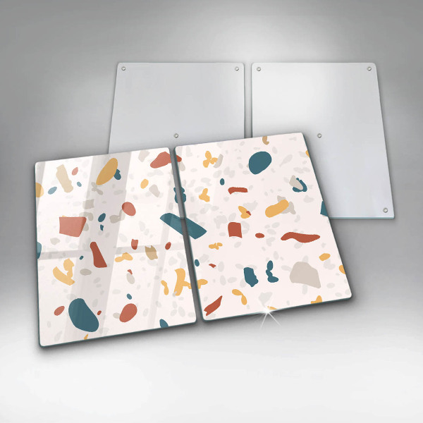 Tampa de parede do fogão a gás Grés decorativo pedra