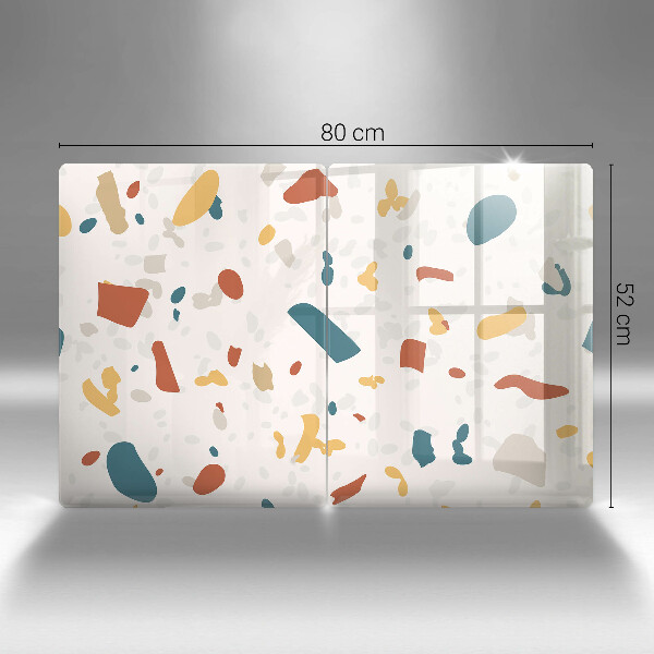 Tampa de parede do fogão a gás Grés decorativo pedra