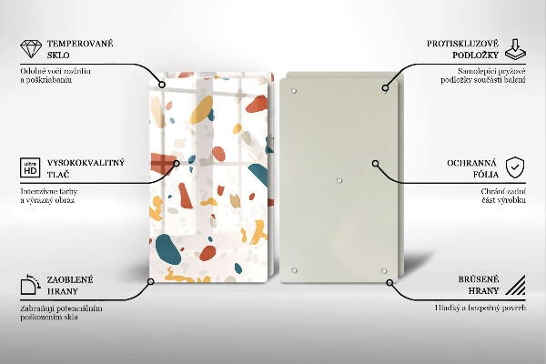 Tampa de parede do fogão a gás Grés decorativo pedra