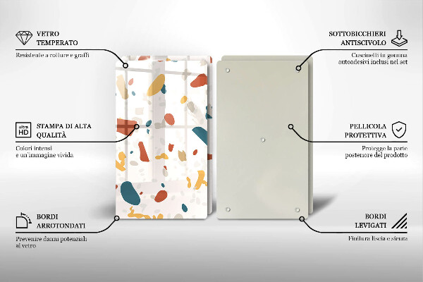 Tampa de parede do fogão a gás Grés decorativo pedra