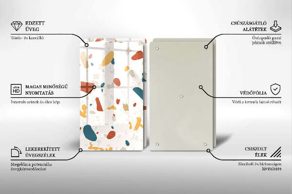 Tampa de parede do fogão a gás Grés decorativo pedra