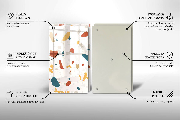 Tampa de parede do fogão a gás Grés decorativo pedra