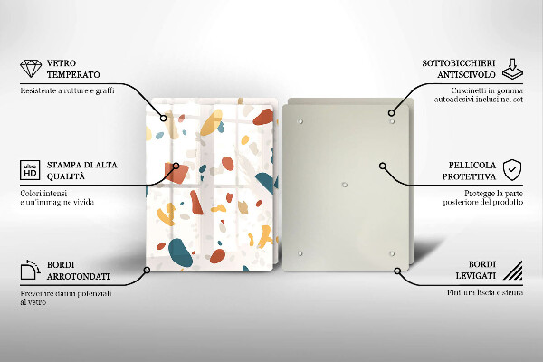 Tampa de parede do fogão a gás Grés decorativo pedra