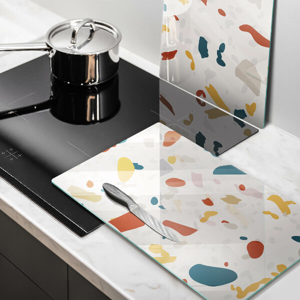 Tampa de parede do fogão a gás Grés decorativo pedra