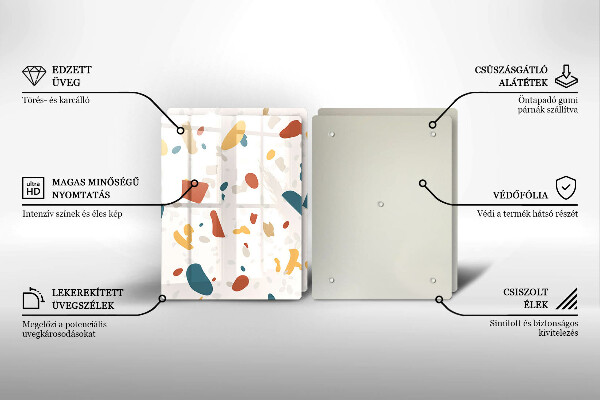 Tampa de parede do fogão a gás Grés decorativo pedra