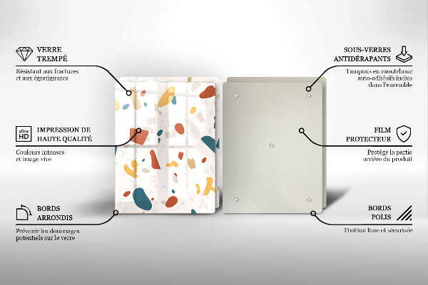 Tampa de parede do fogão a gás Grés decorativo pedra