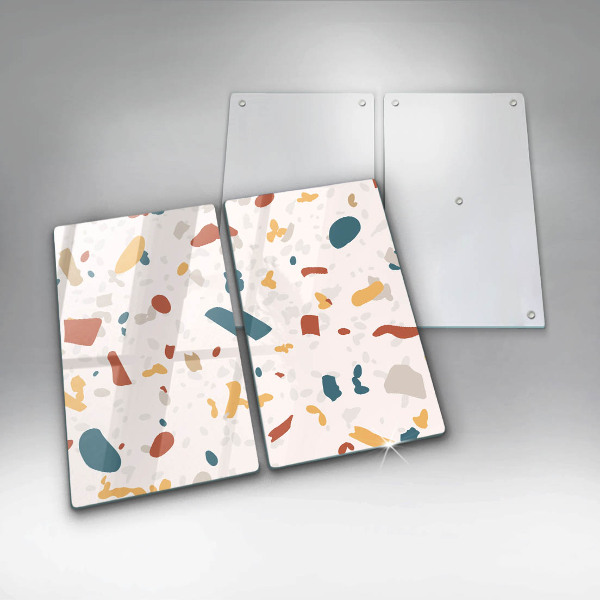 Tampa de parede do fogão a gás Grés decorativo pedra