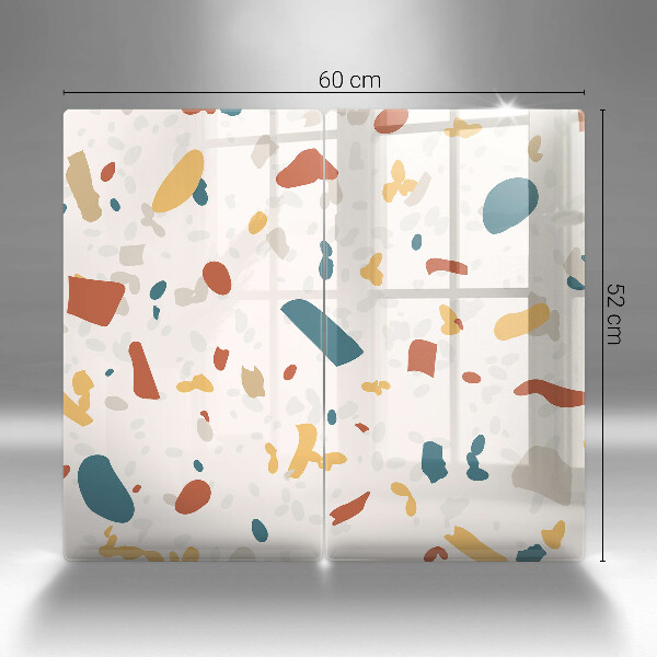 Tampa de parede do fogão a gás Grés decorativo pedra