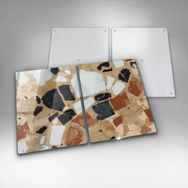 Tampa de parede do fogão a gás Pedras decorativas placa