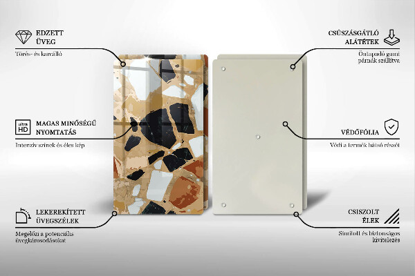 Tampa de parede do fogão a gás Pedras decorativas placa