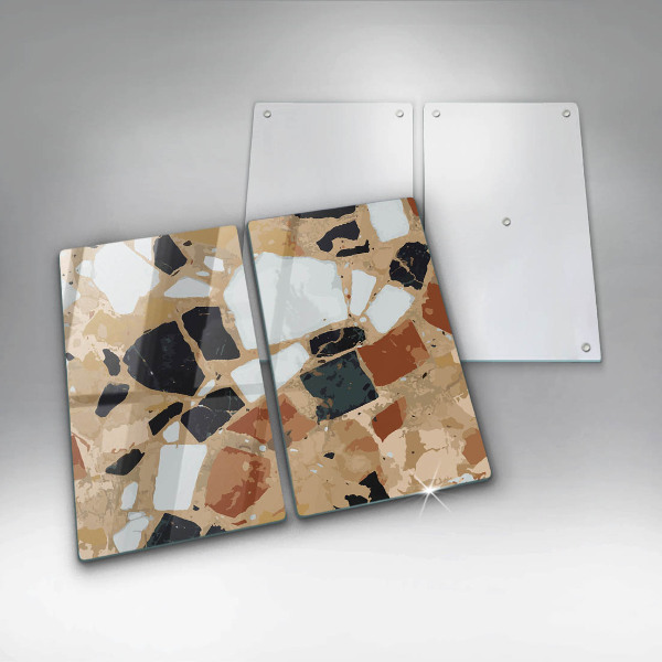 Tampa de parede do fogão a gás Pedras decorativas placa