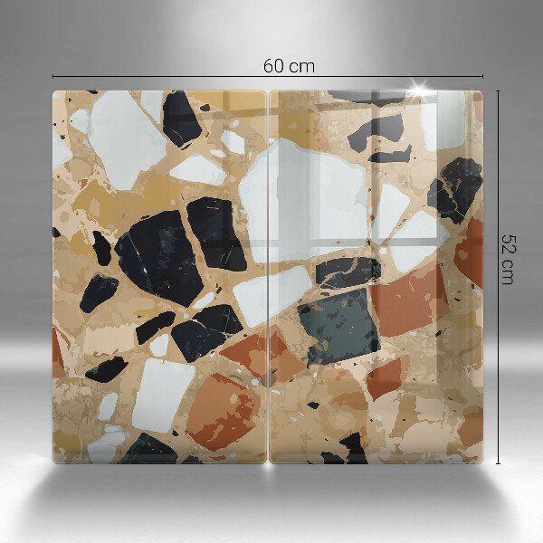 Tampa de parede do fogão a gás Pedras decorativas placa