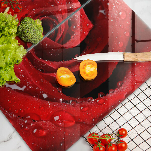 Placa de proteção para o fogão Pétalas de rosa