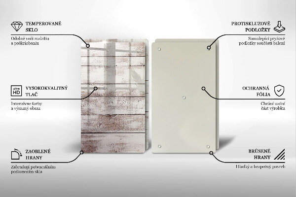 Tampa de parede do fogão a gás Tábuas de madeira velhas